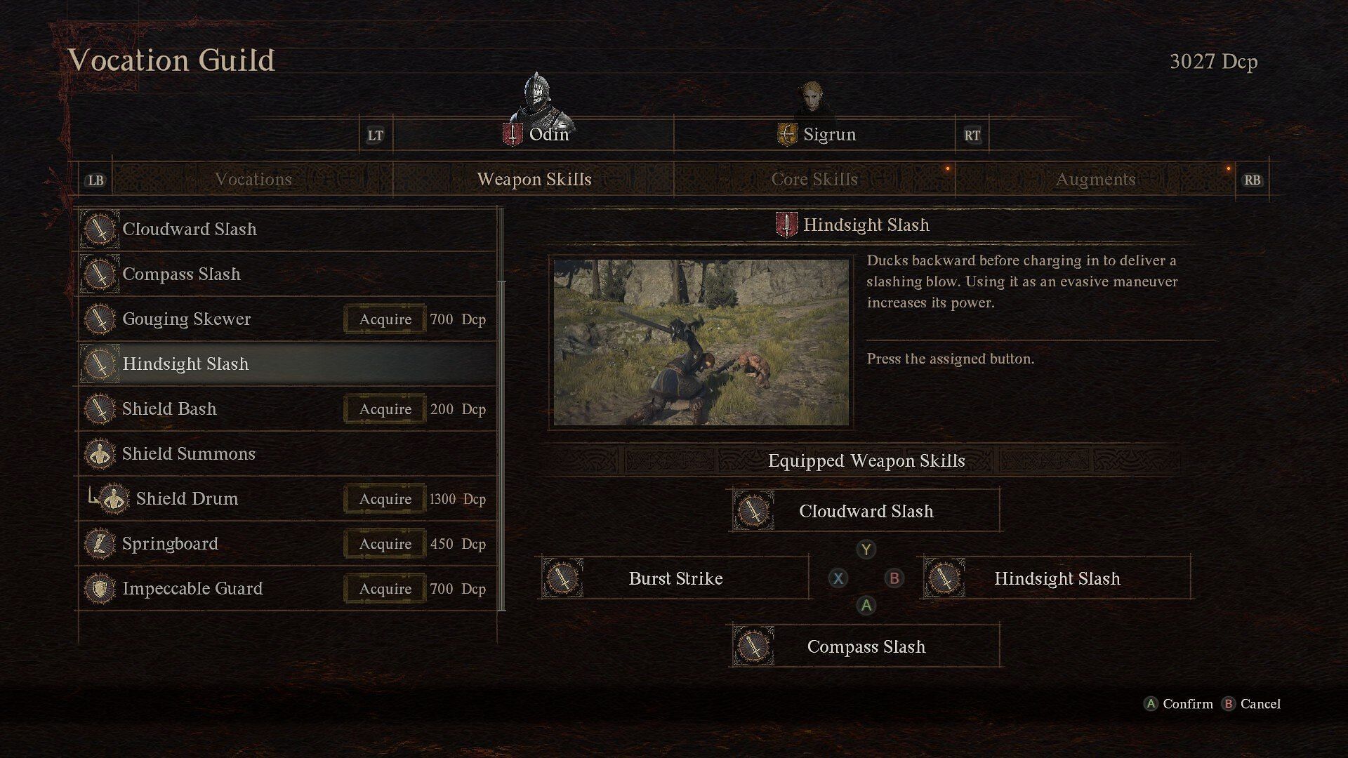 The Hindsight Slash skill in Dragon&#039;s Dogma 2 (Image via Capcom)