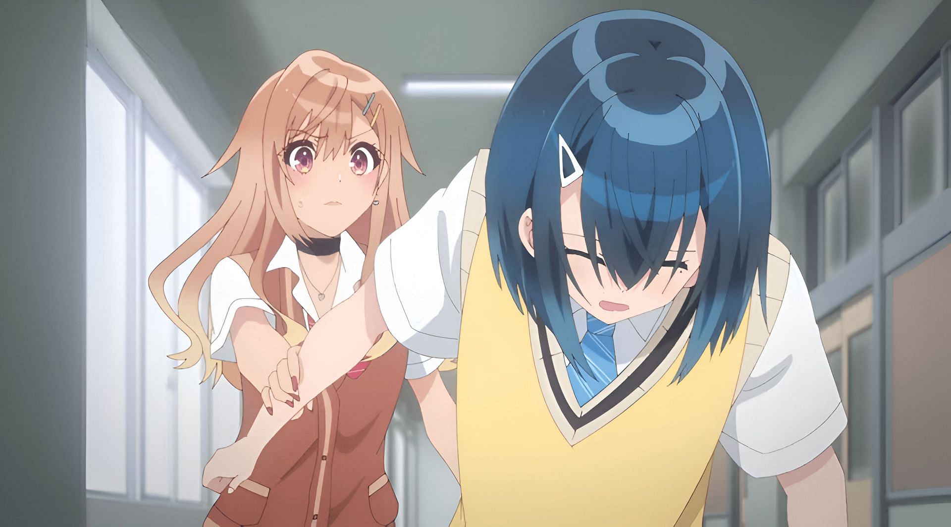 Yasumi (left) and Yuuhi (right) as seen in the anime (Image via Connect)