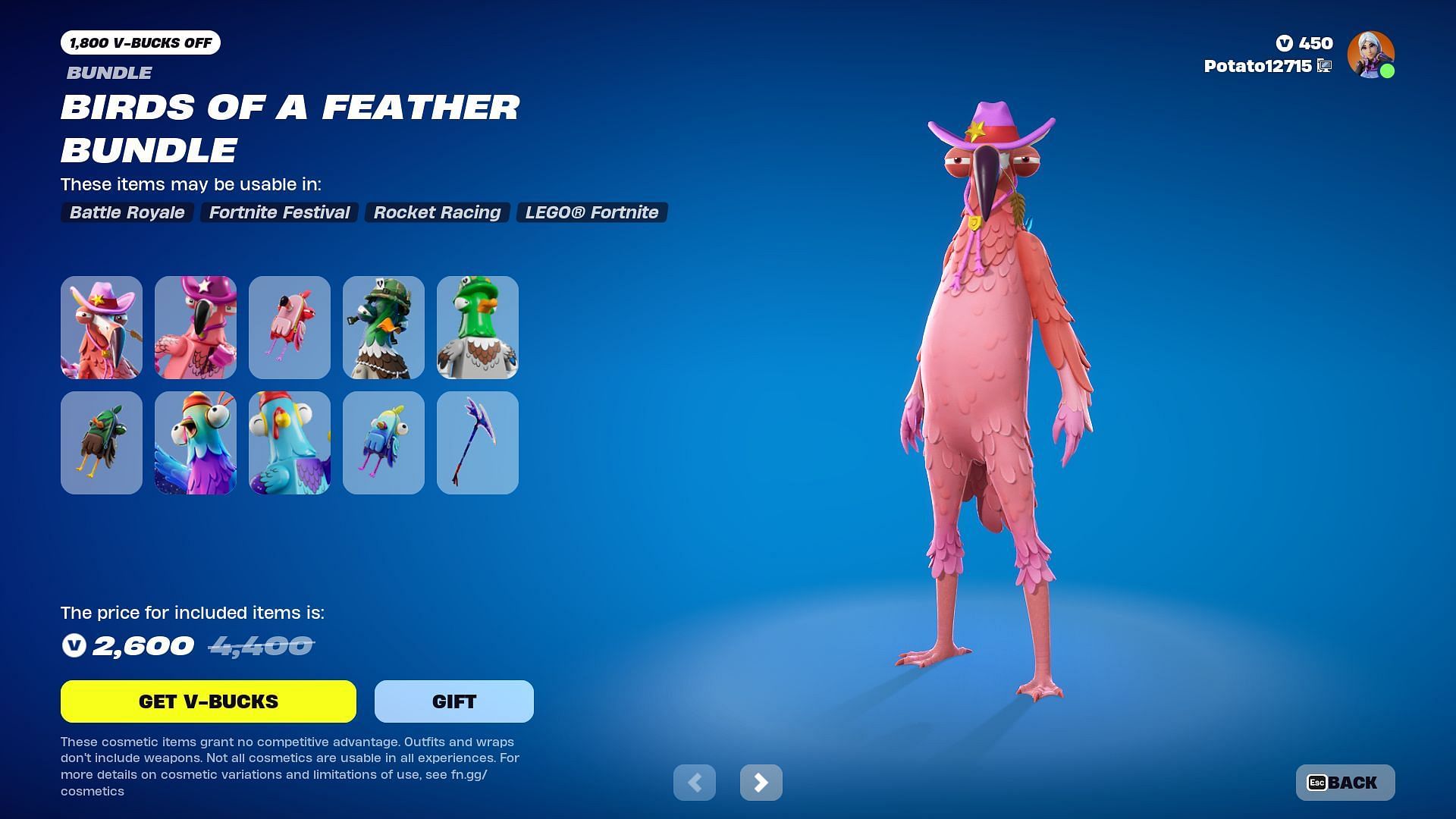Tex Flamingo, Sgt. Drake, and Budge skins will not be listed for long (Image via Epic Games)