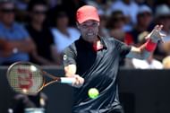 Bautista Agut at the 2024 Men's ASB Classic - Day 2