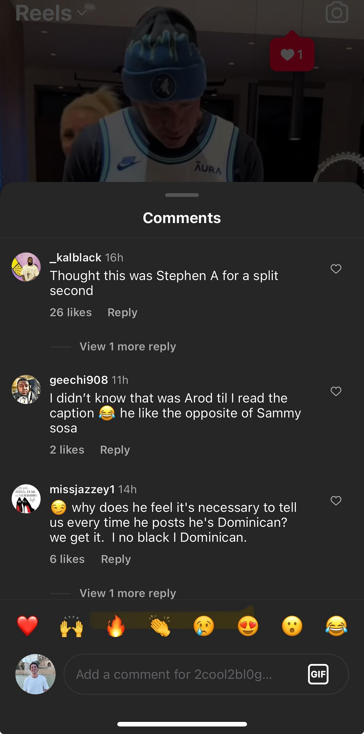 IG comments