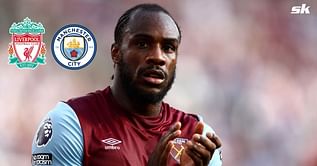 “I'm going to go 2-1” - Michail Antonio predicts who will win Liverpool vs Manchester City clash