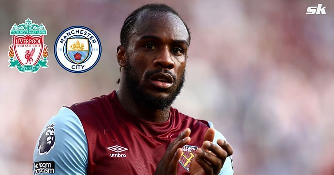 “I'm going to go 2-1” - Michail Antonio predicts who will win Liverpool vs Manchester City clash