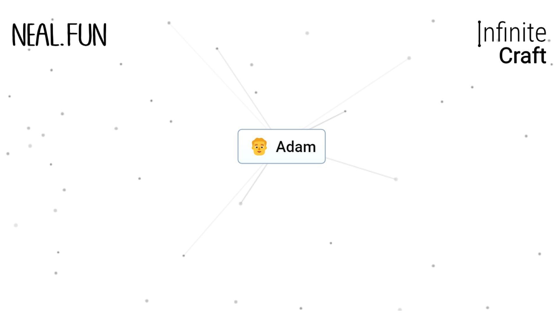 Making Adam in Infinite Craft is not really a lengthy process.