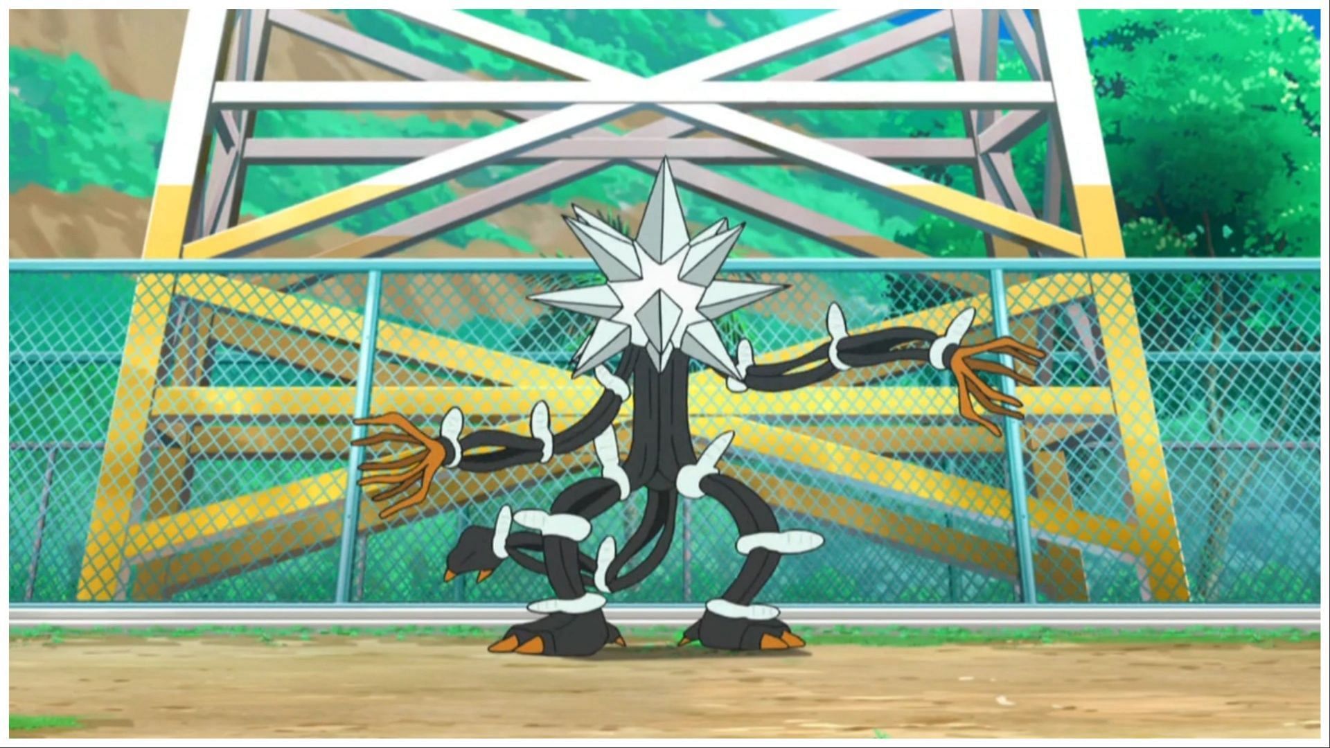 Xurkitree, as seen in the Pokemon anime (Image via The Pokemon Company)