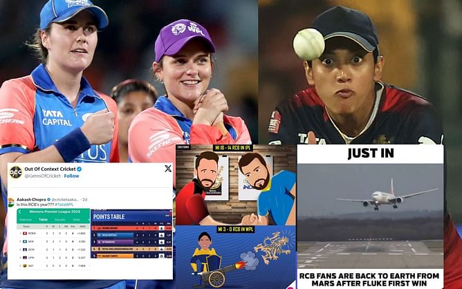 "Breaking: RCB fans are back to Earth from Mars"- Top 10 funny memes after MI storm past RCB in WPL 2024