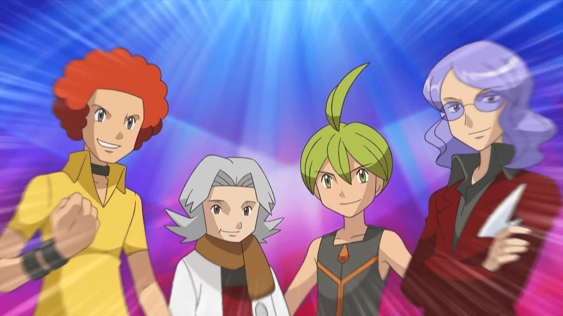Sinnoh Elite Four in the anime (Image via The Pokemon Company)