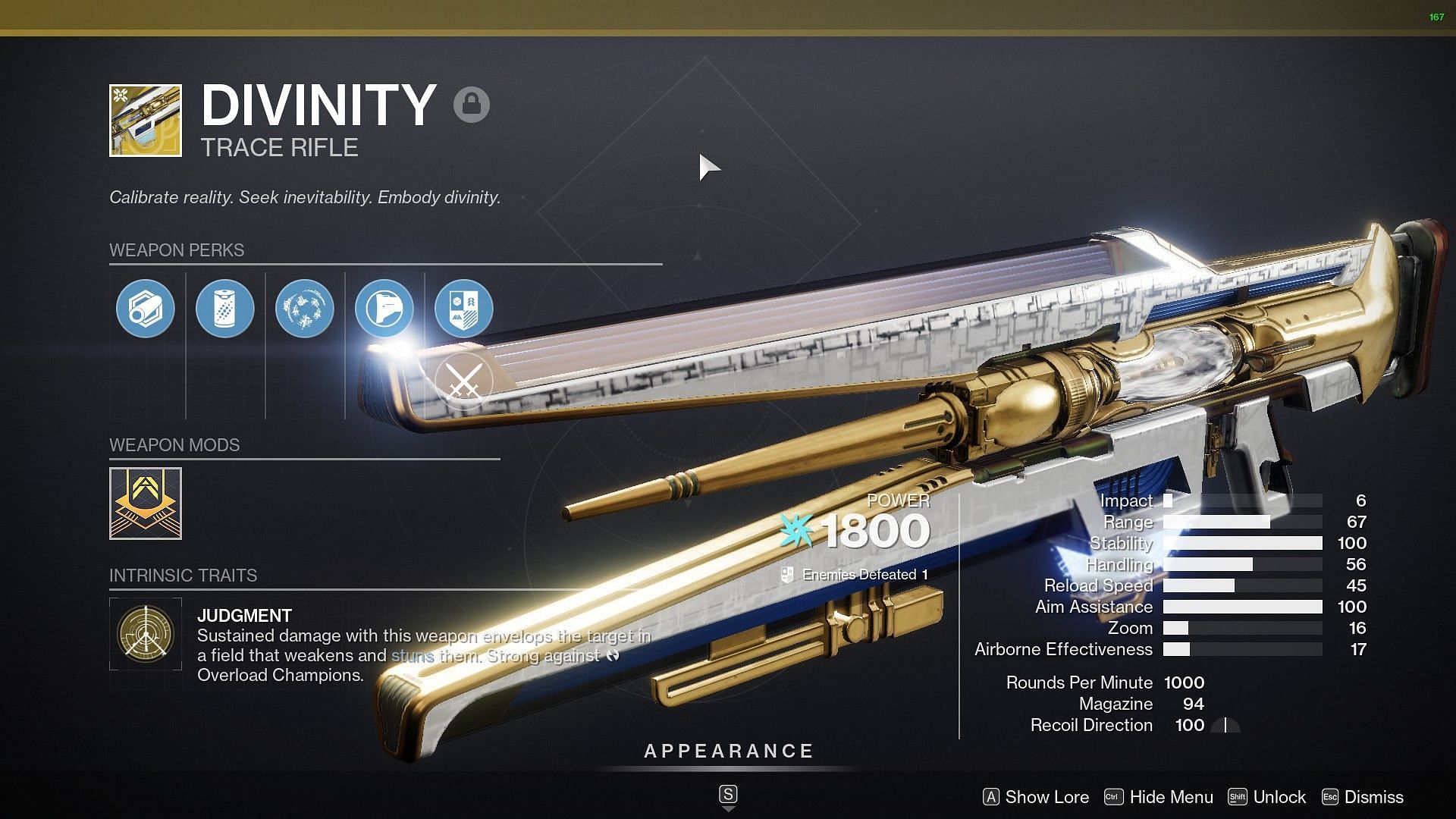 Divinity in Destiny 2 (Image via Bungie)