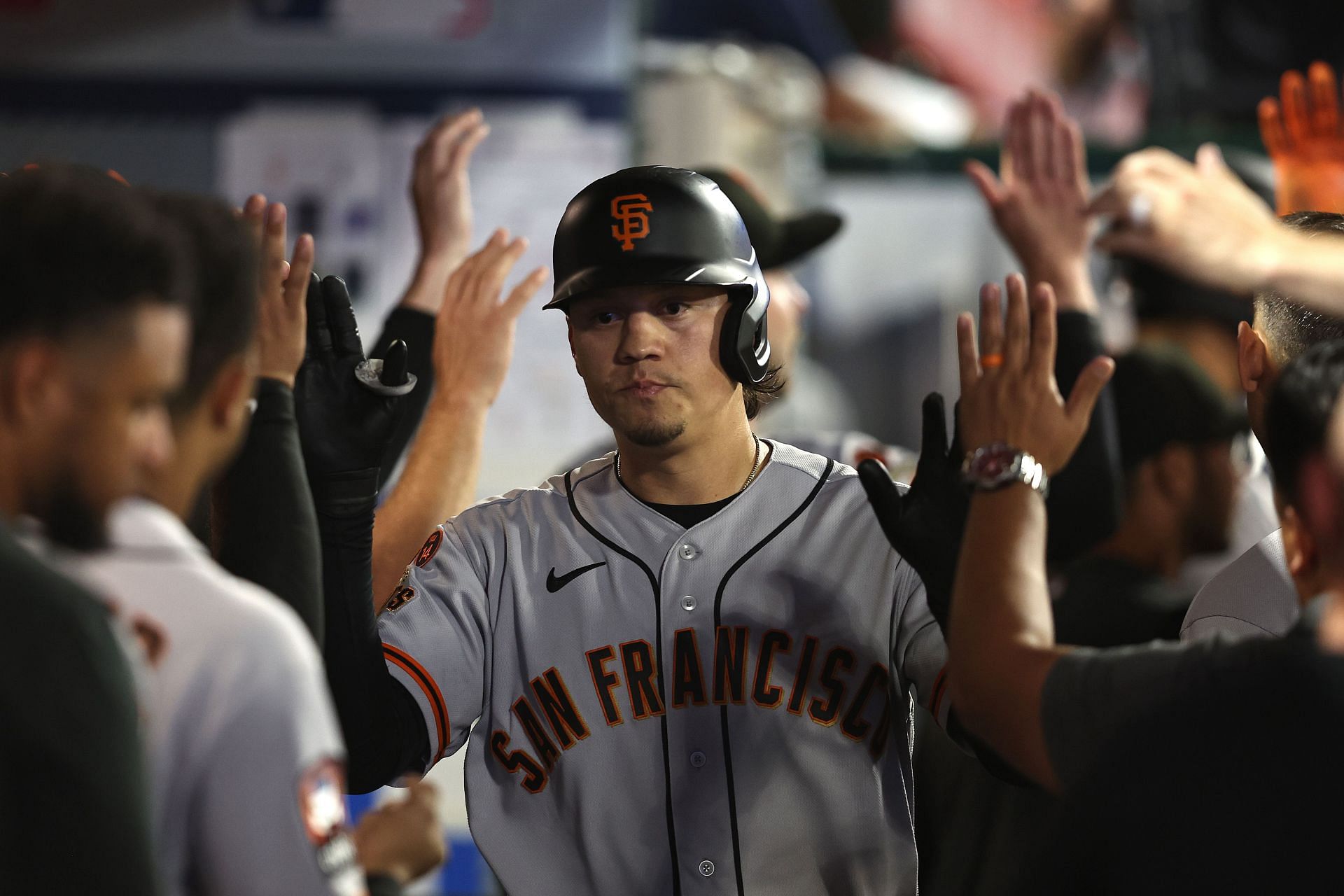 San Francisco Giants v Los Angeles Angels