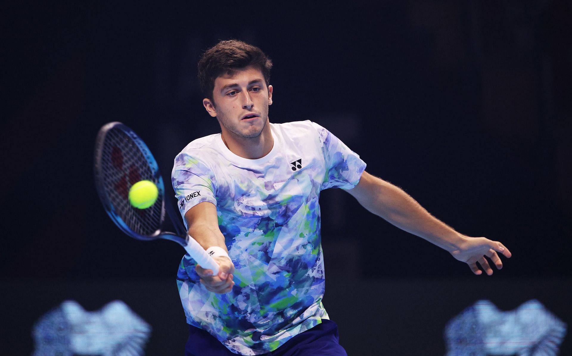 Luca Nardi at the Next Gen ATP Finals.