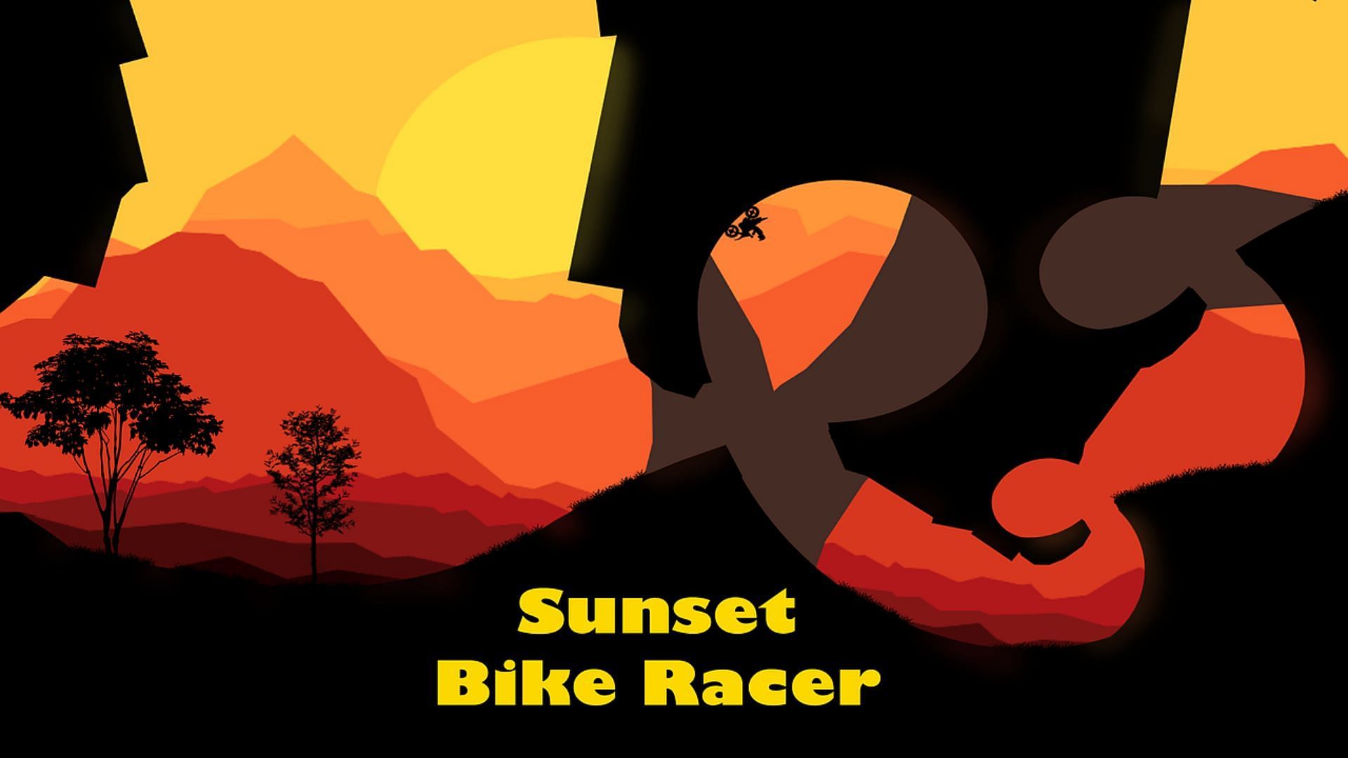 Perform acrobatic stunts and aim for a high score in Sunset Bike Racer. (Image via Kam Gam)