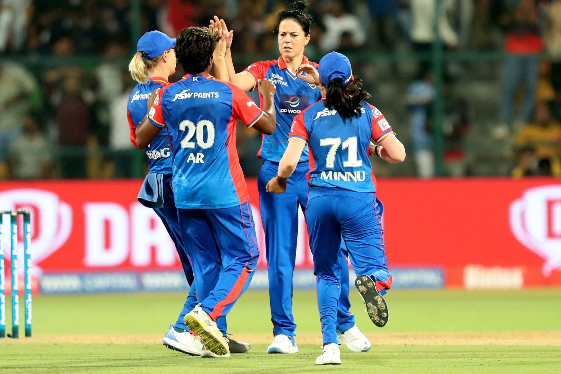 Marizanne Kapp celebrating a wicket (Image Courtesy: X/Women&#039;s Premier League)