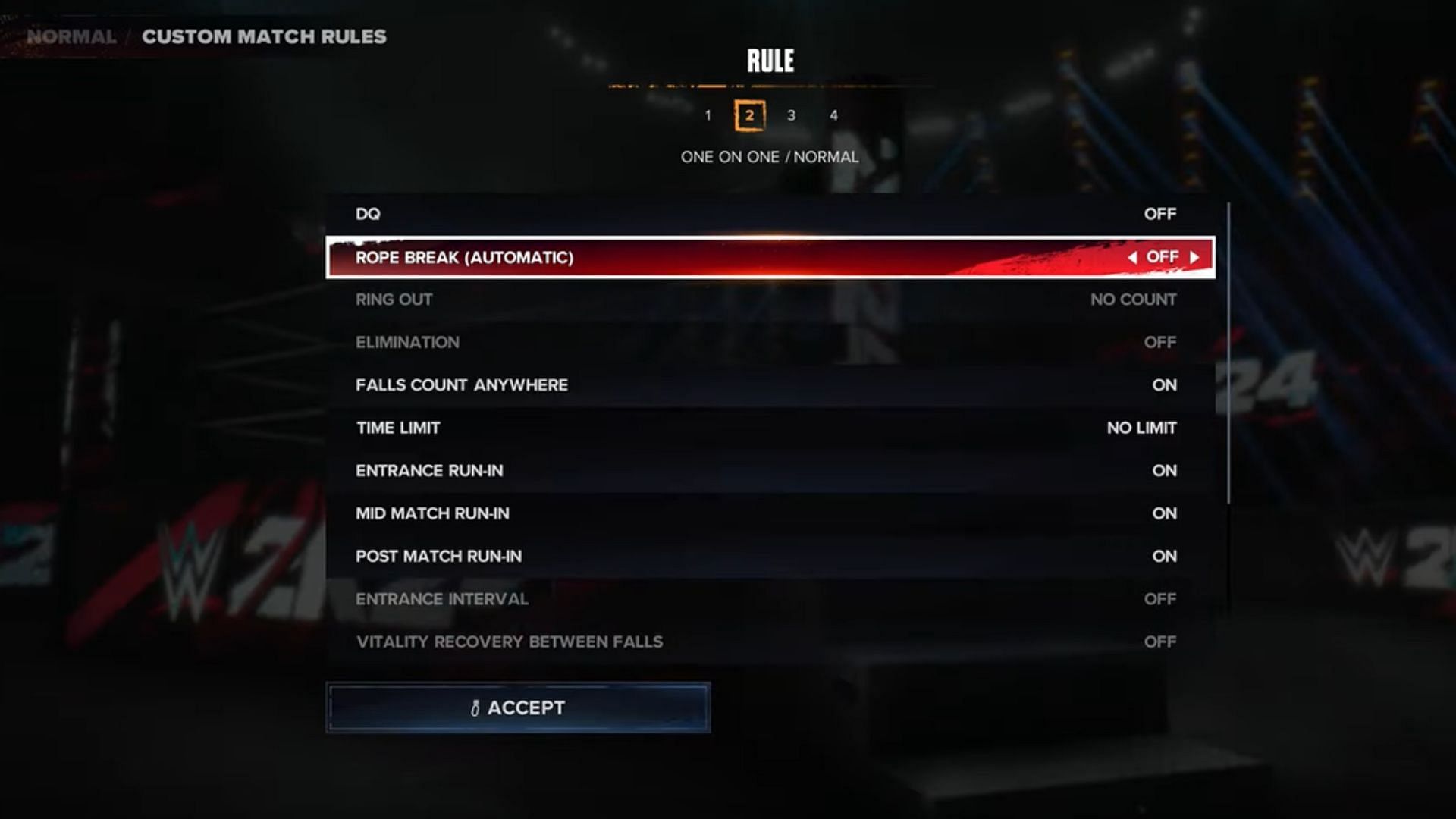 Change the Custom Match Rules before starting the match (Image via YouTube/ Poru99)