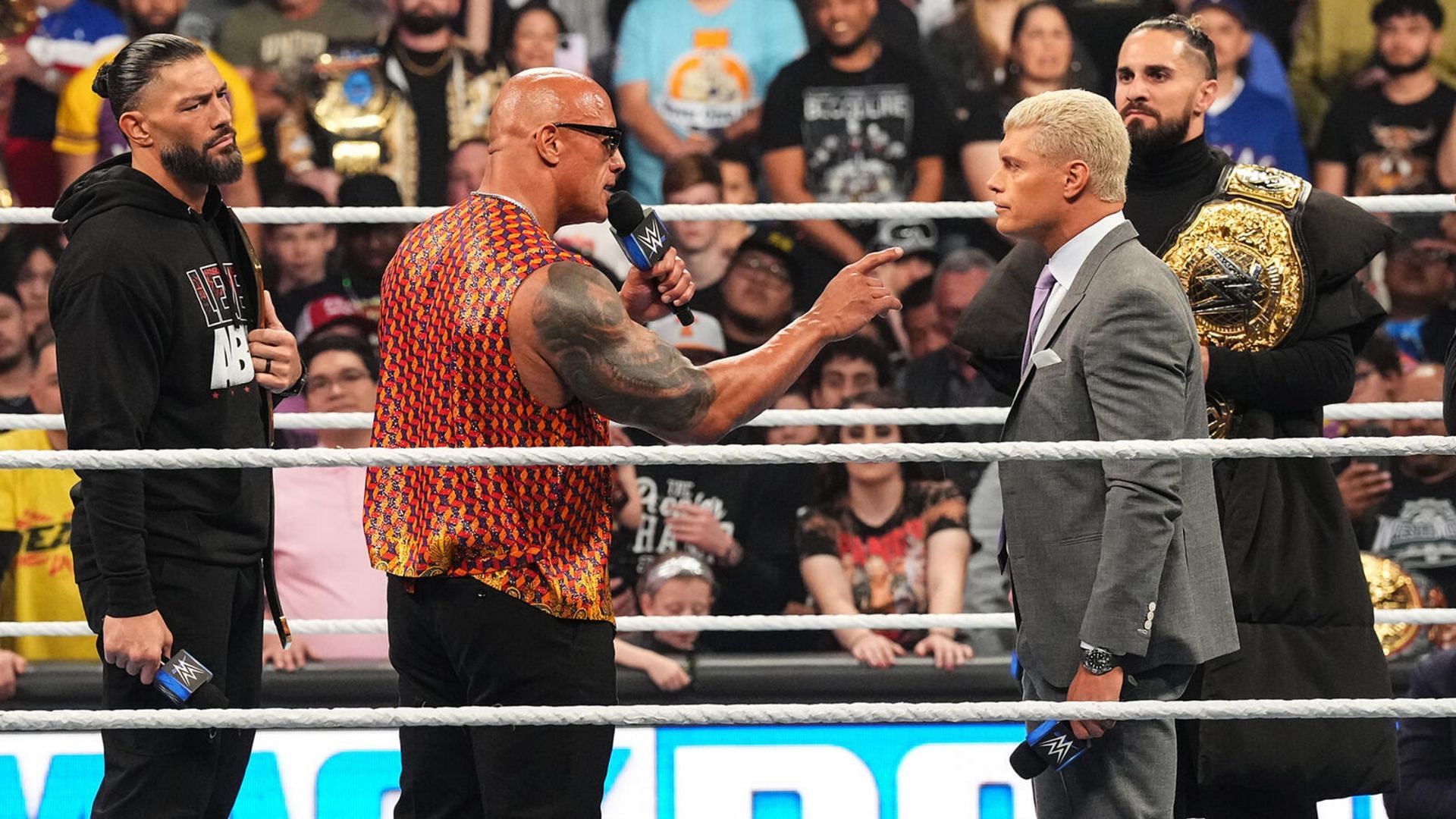 The Rock and Roman Reigns will face Cody Rhodes and Seth Rollins at WWE WrestleMania XL