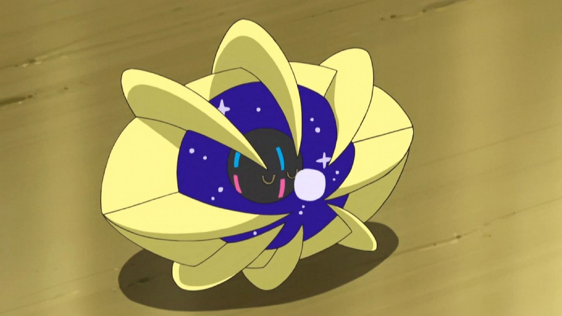 Cosmoem in the anime (Image via The Pokemon Company) 