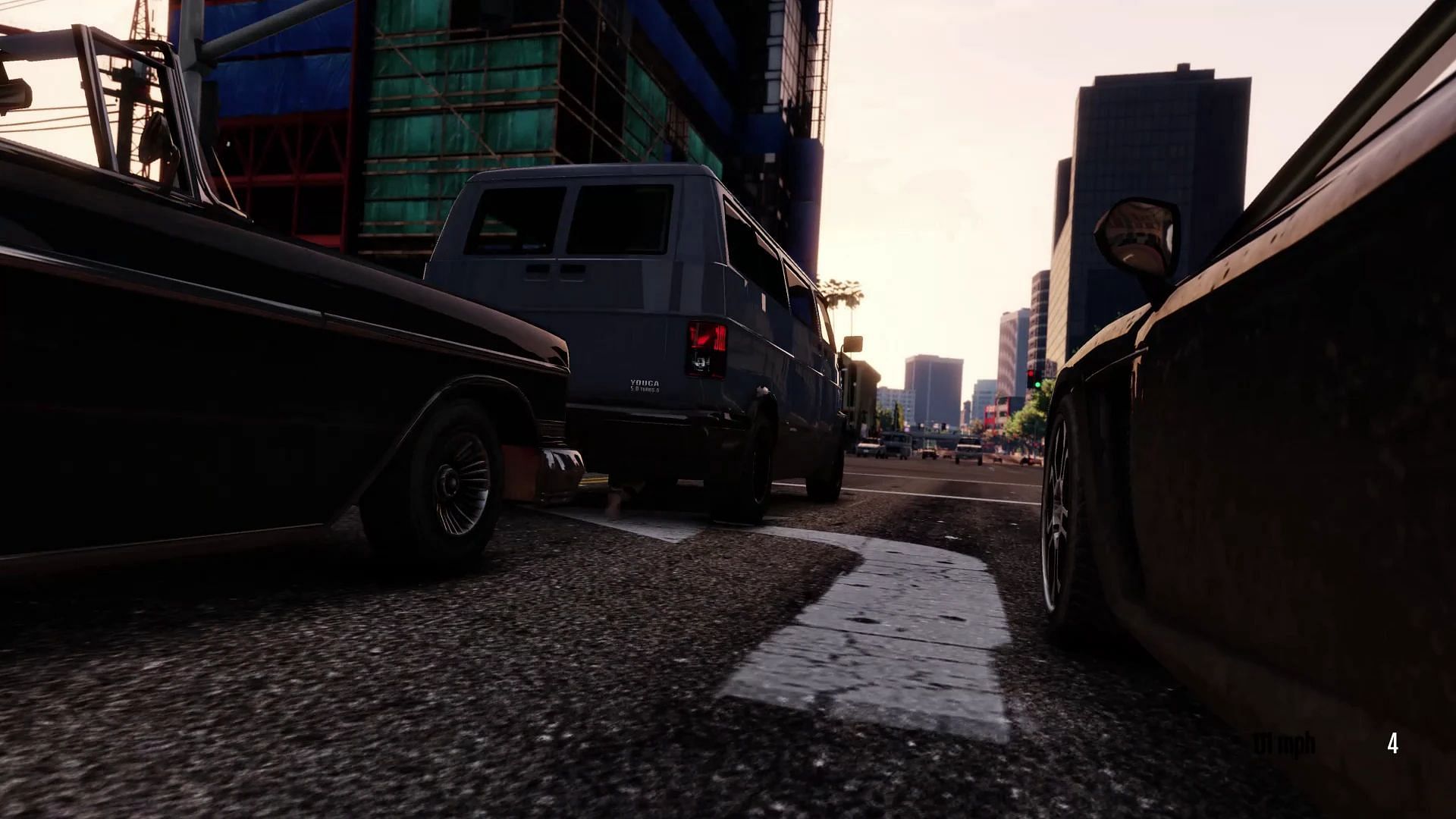 Grand Theft Auto 5.5 features a new traffic system (Image via nexusmods.com)