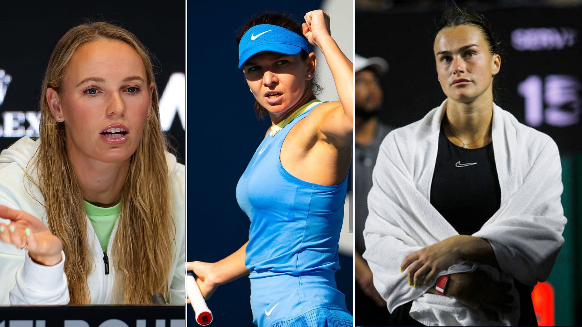 Tennis controversies of the week ft Caroline Wozniacki, Simona Halep, Aryna Sabalenka 