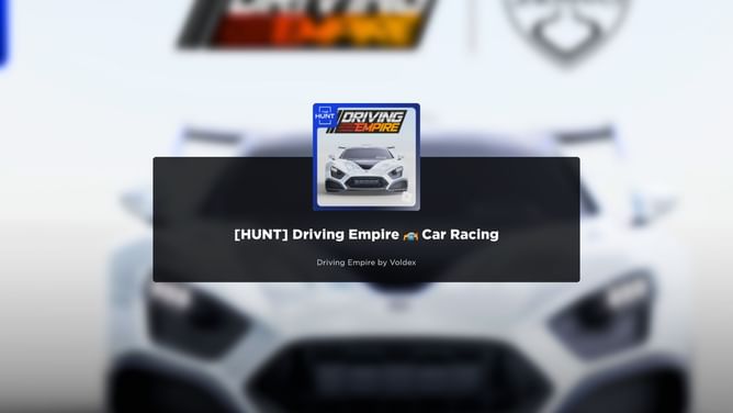 Driving Empire Hunt - Roblox The Hunt: First Edition