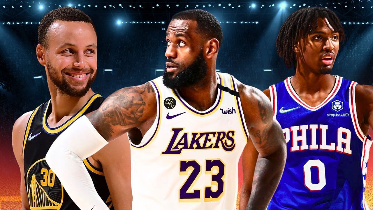 Steph Curry, LeBron James and Tyrese Maxey a=could be off to tough NBA playoff runs.