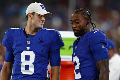 Daniel Jones and Tyrod Taylor: Carolina Panthers v New York Giants