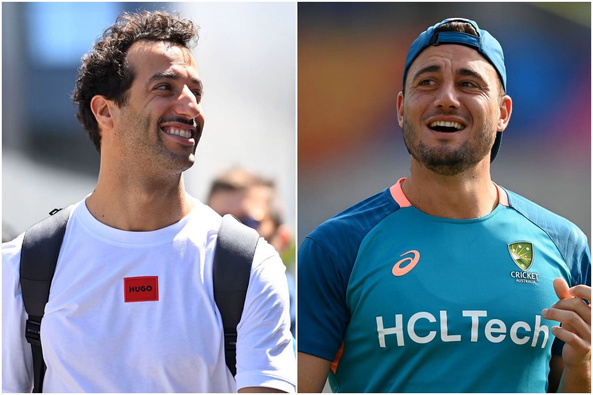 Daniel Ricciardo (L) and Marcus Stoinis (R) (Collage via Sportskeeda)