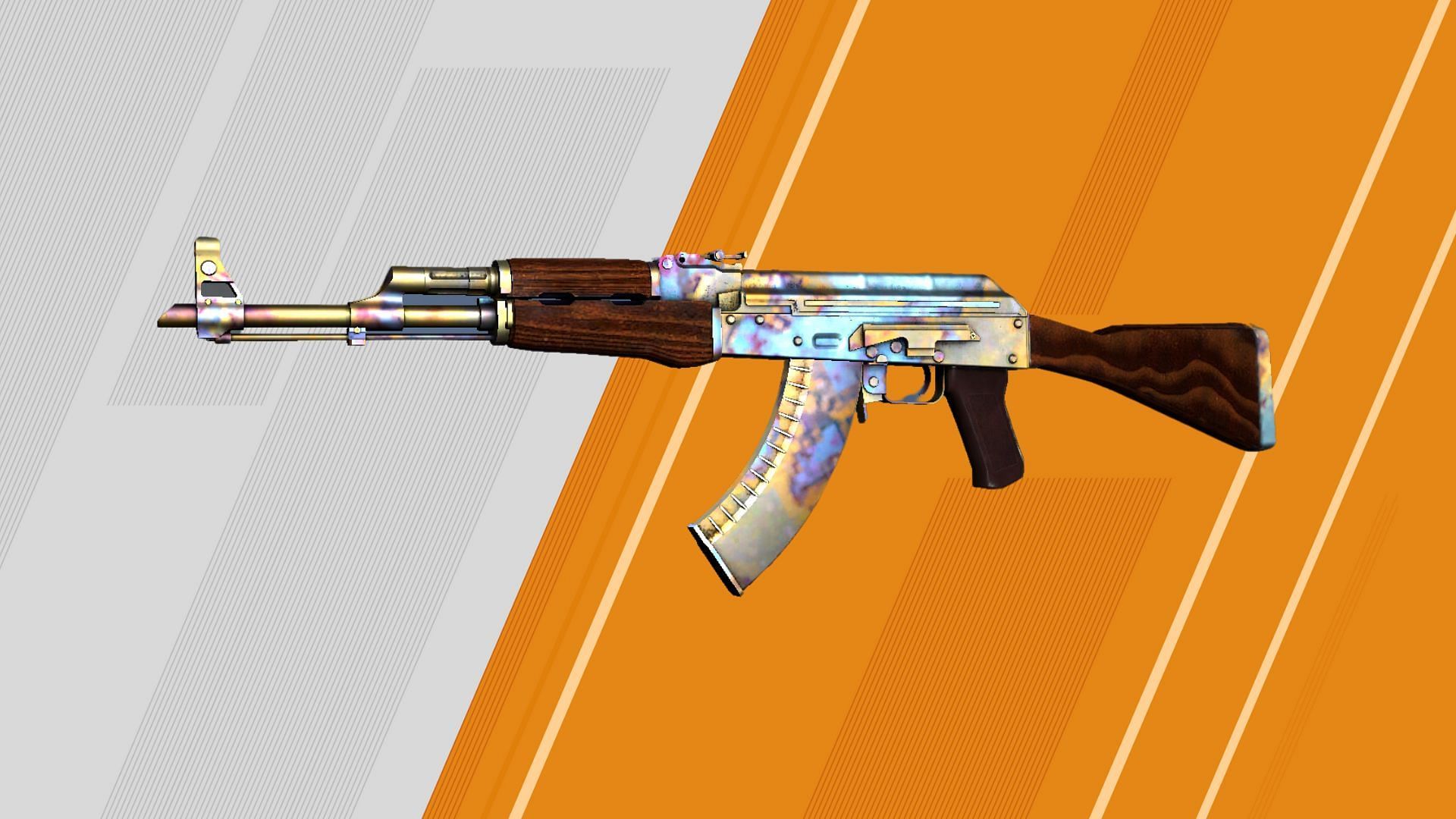 AK-47 Case hardened Blue Gem (Image via Valve)