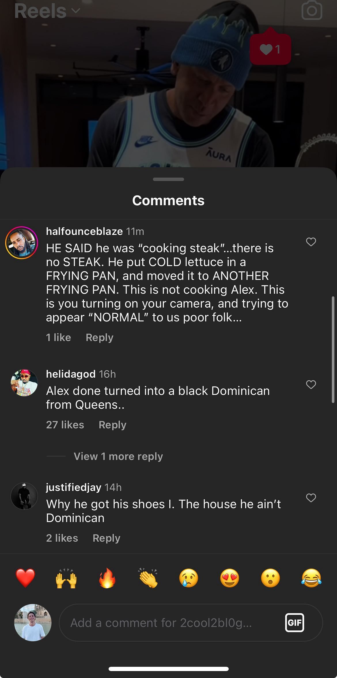 IG comments