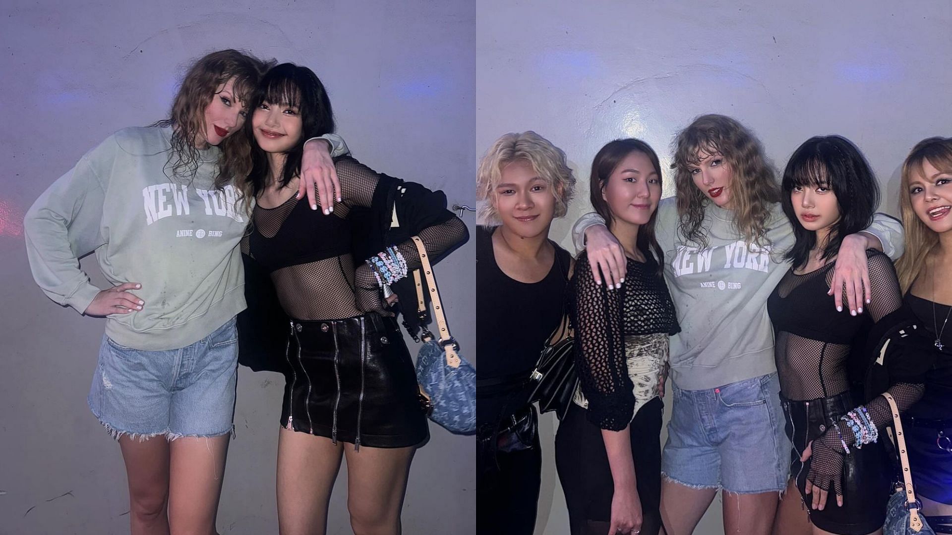 Taylor Swift and Lisa meet each other (Images via Instagram/lalalisa_m)