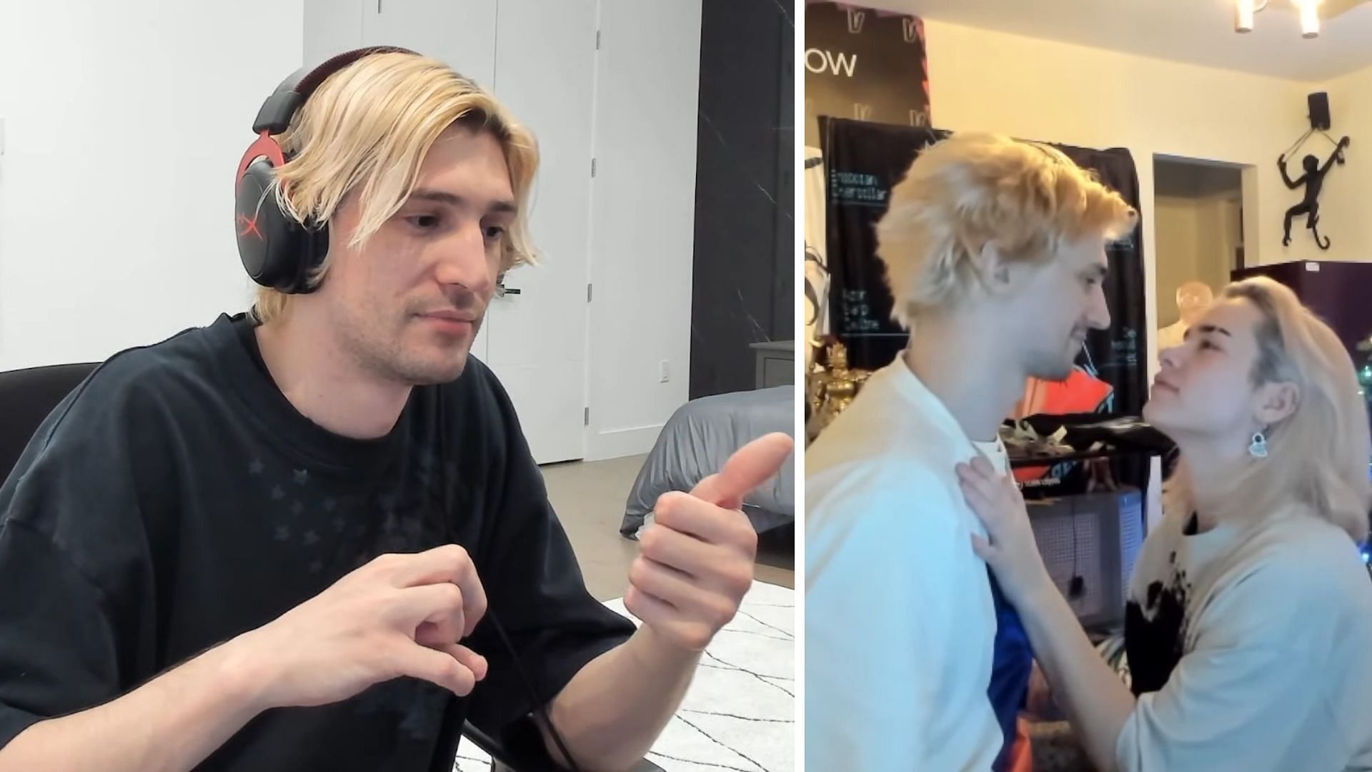 xQc breaks his silence about the viral post alleging he kissed his sister (Image via xQc clips/YouTube)