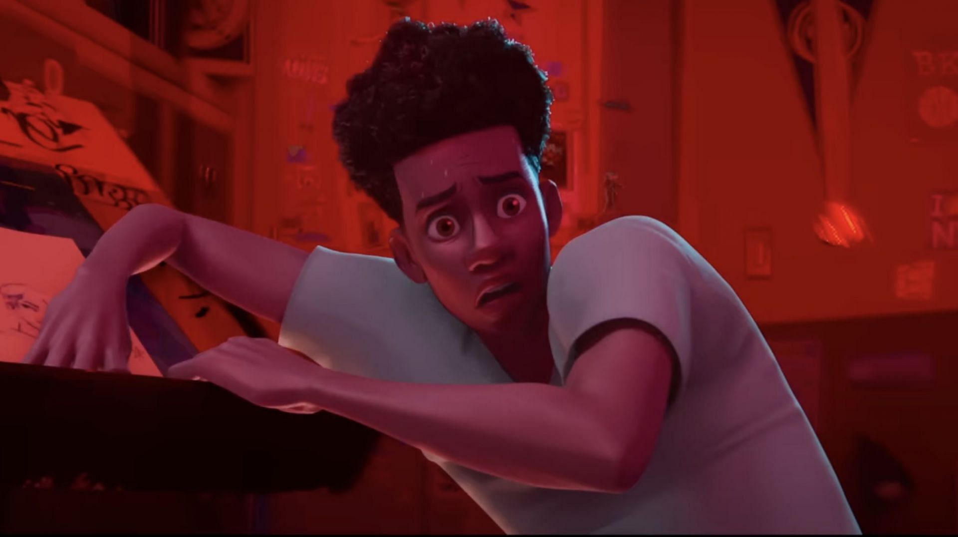 A still of Miles Morales from the movie. (Image via YouTube/@Sony Pictures Entertainment)