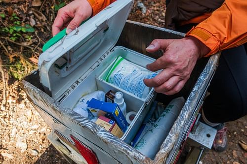 Travel medical kit (image sourced via Pexels / Photo by jan bouken)