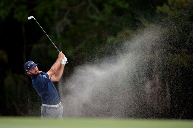 Watch: Max Homa fires his shot straight at spectators and nearly hits them on the head at TPC Sawgrass