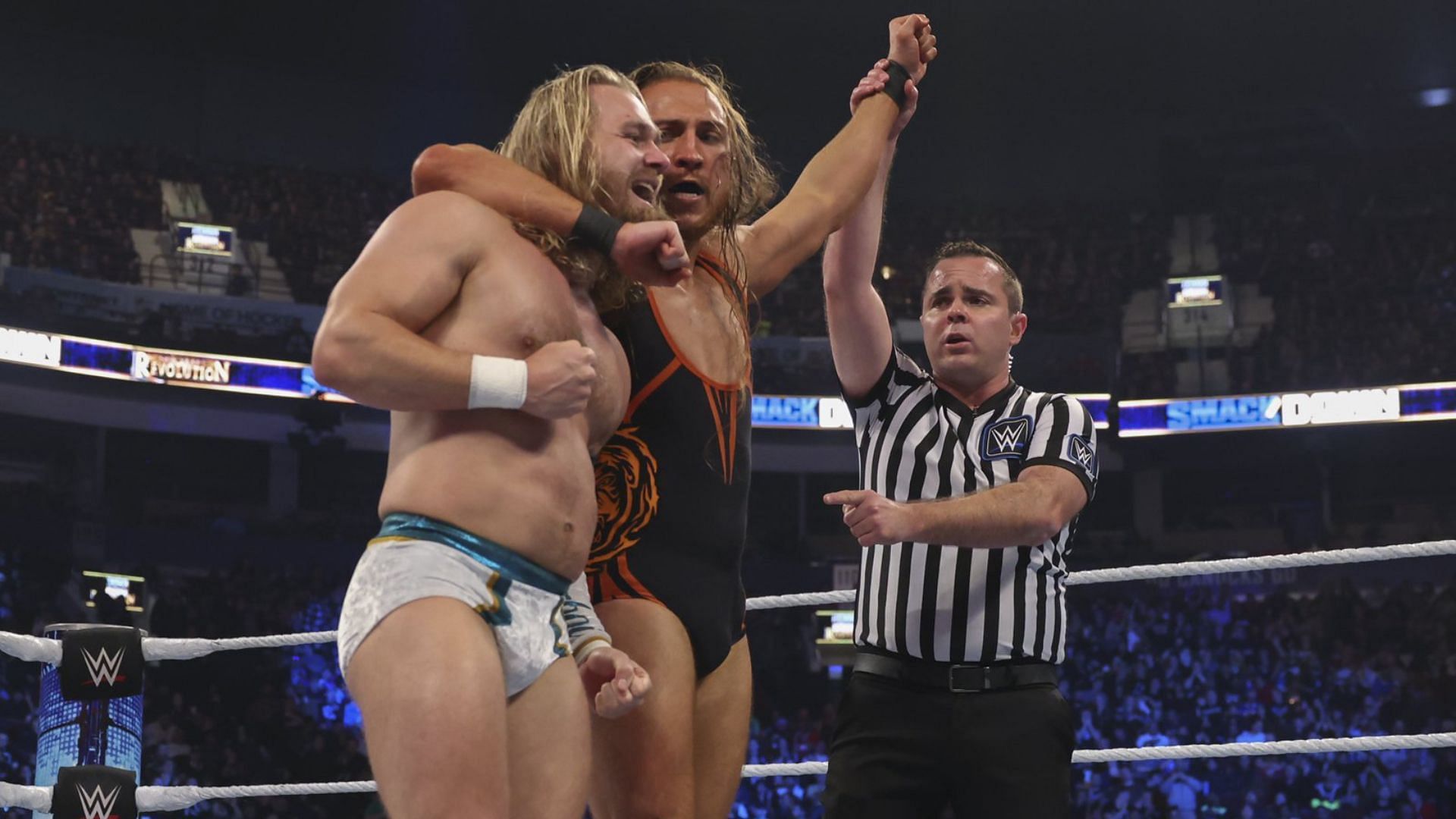 Tyler Bate and Pete Dunne on SmackDown.
