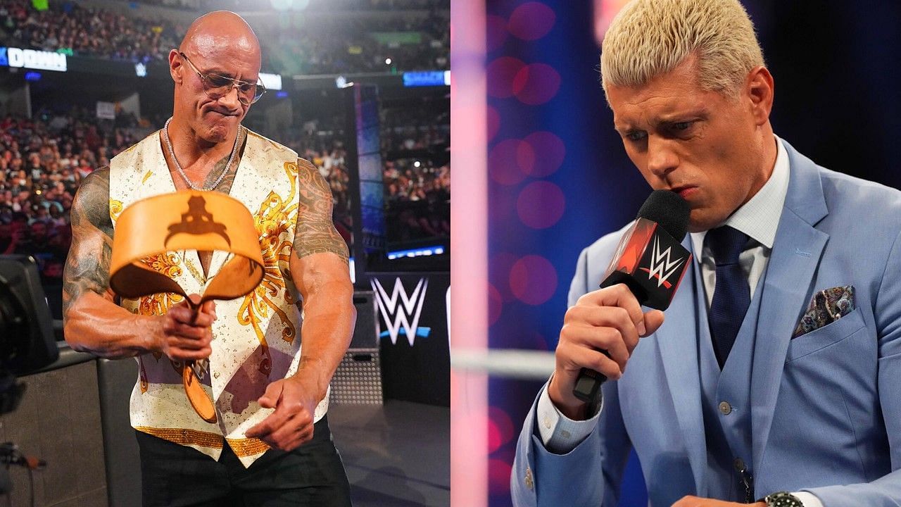 The Rock mocked Cody Rhodes for crying on TV