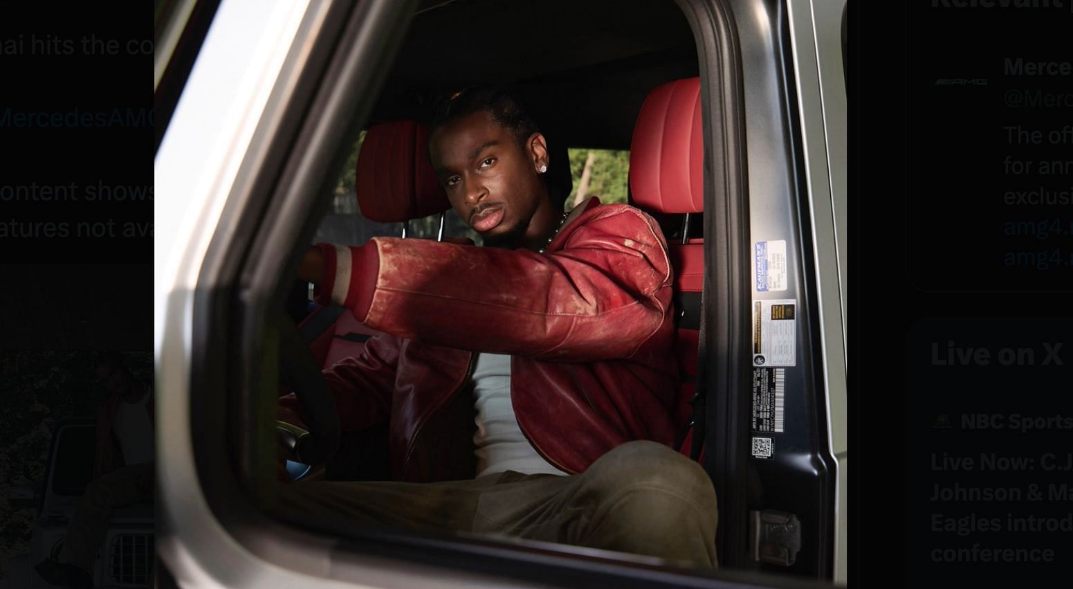 Shai Gilgeous-Alexander styles for Mercedes Benz