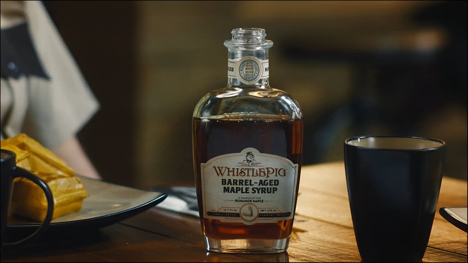 The Troopers edition maple syrup can is aged in original whiskey barrels (Image via WhistlePig Whiskey)