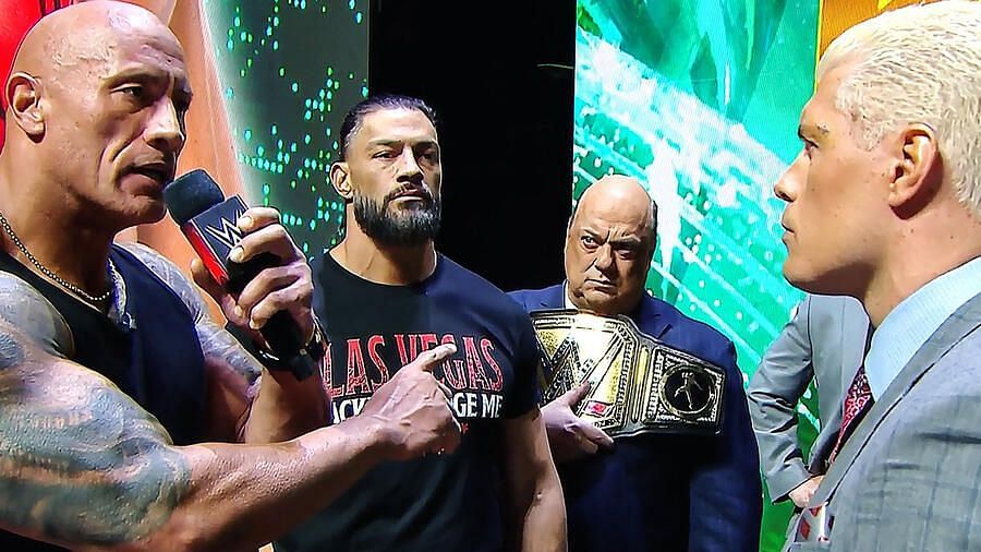 The Rock was not a fan of Cody going back on his offer