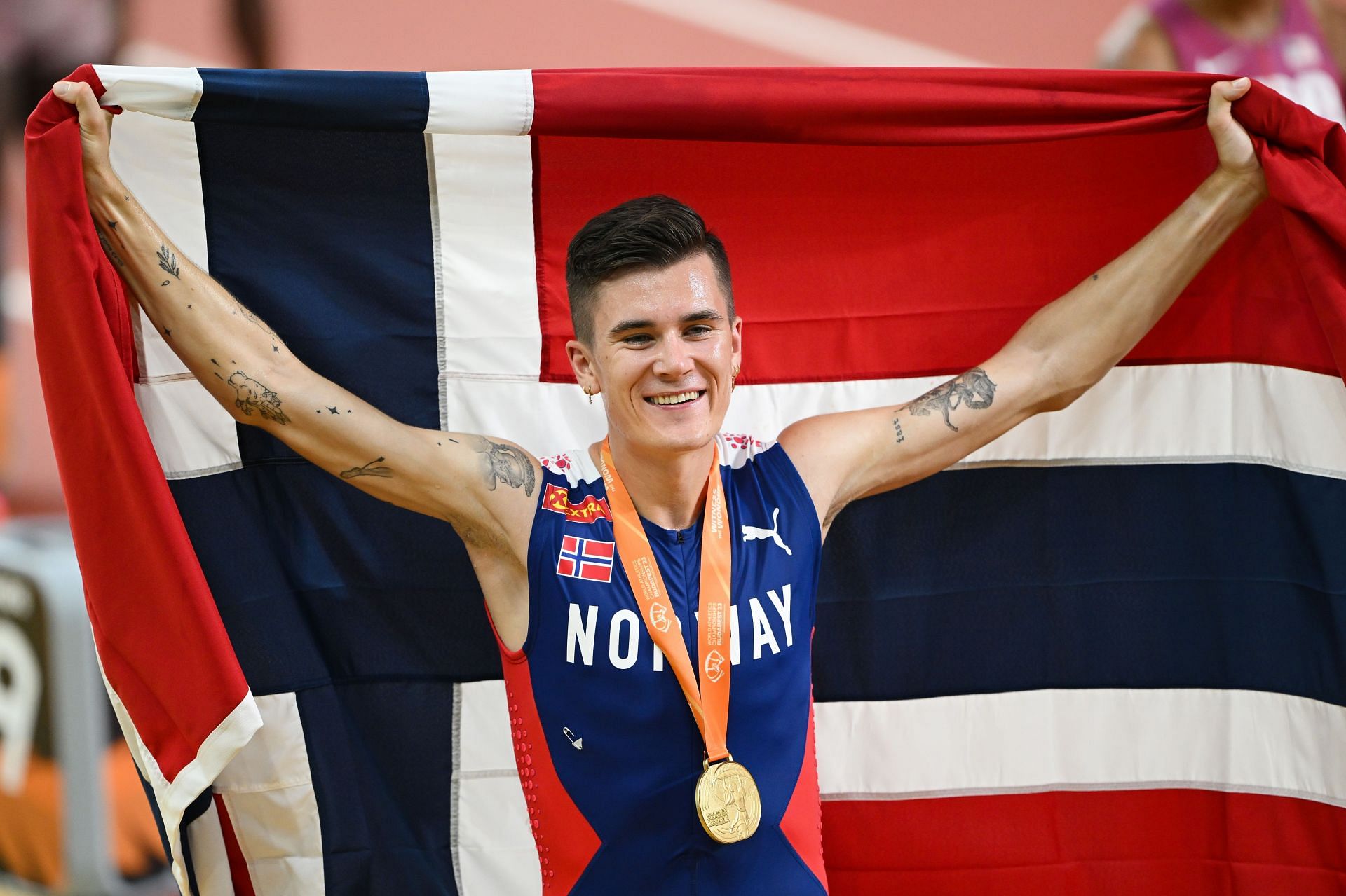 Jakob Ingebrigtsen at the World Athletics Championships Budapest 2023