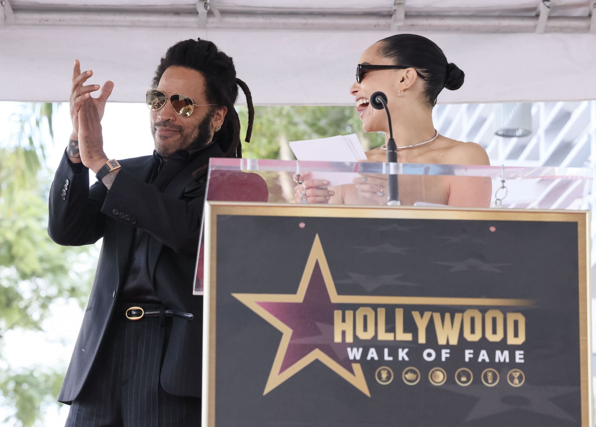 Lenny Kravitz Honored With Star On The Hollywood Walk Of Fame