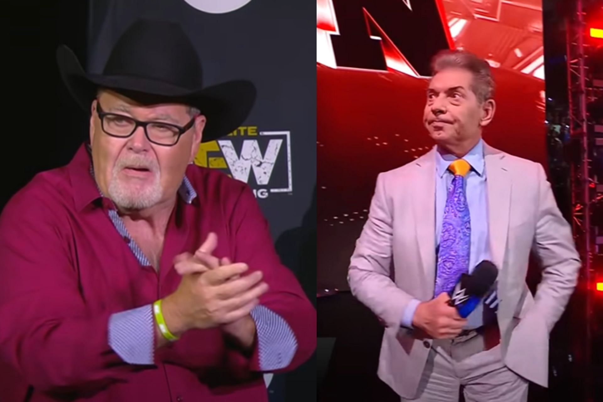Jim Ross talks about a WWE HOF induction that could happen with Vince gone [Image Source: AEW Youtube and WWE Youtube]