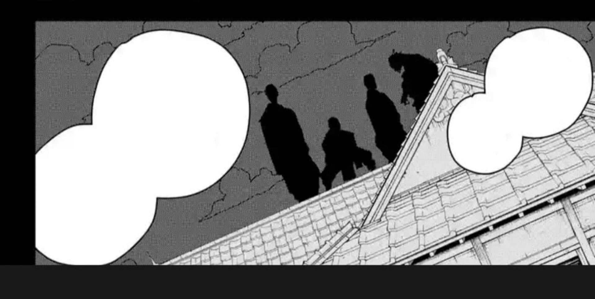 The silhouette of the Tou, as seen in the chapter (Image via Takeru Hokazono/Shueisha)