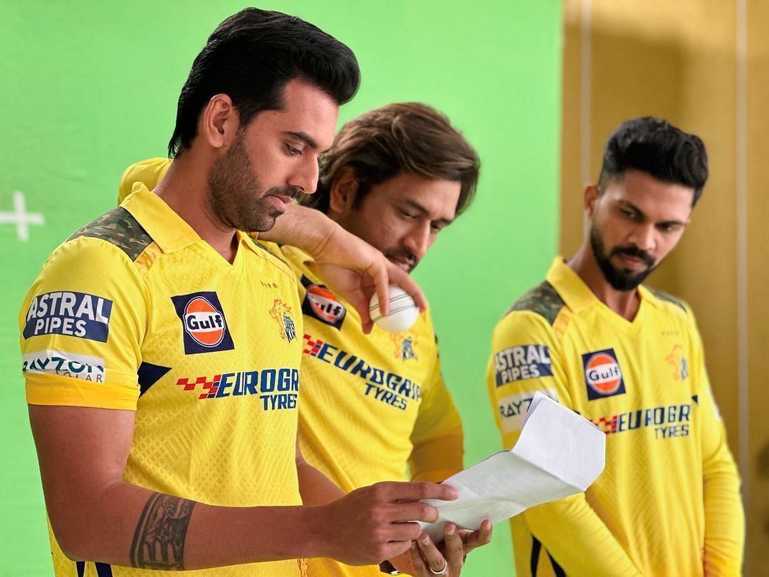 Chennai Super Kings pacer Deepak Chahar has revealed that nowadays he has got to look at both former skipper MS Dhoni and new captain Ruturaj Gaikwad for any instructions while bowling
