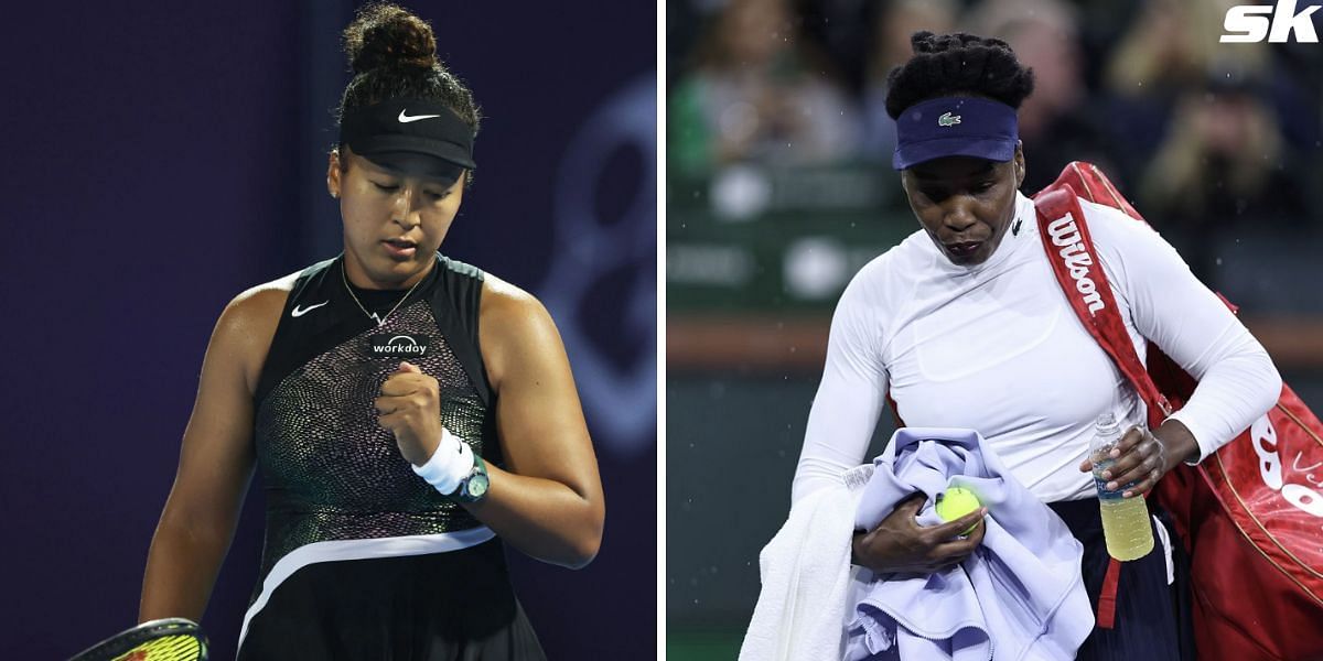 Naomi Osaka and Venus Williams endured contrasting fates in Indian Wells