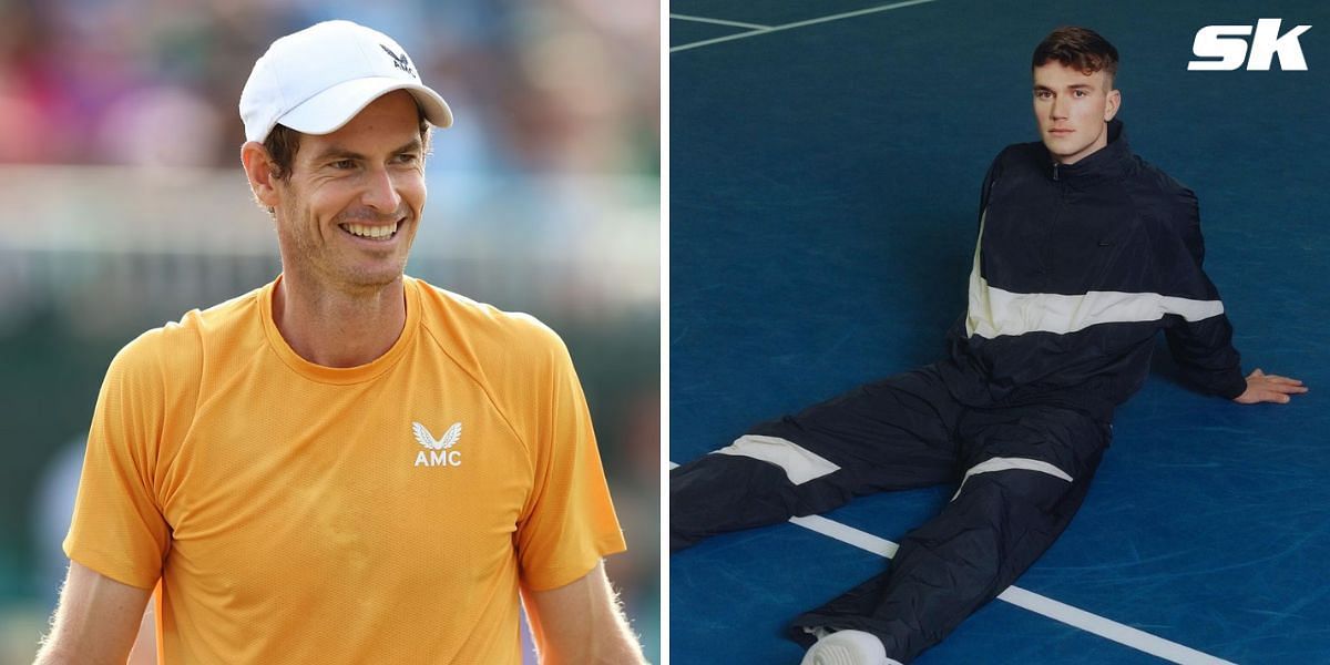 Andy Murray (L) and Jack Draper (R)