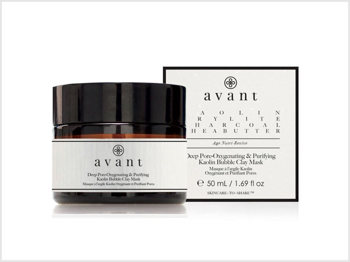 Deep pore oxygenating &amp; purifying kaolin bubble clay mask (Image via avant-skin)