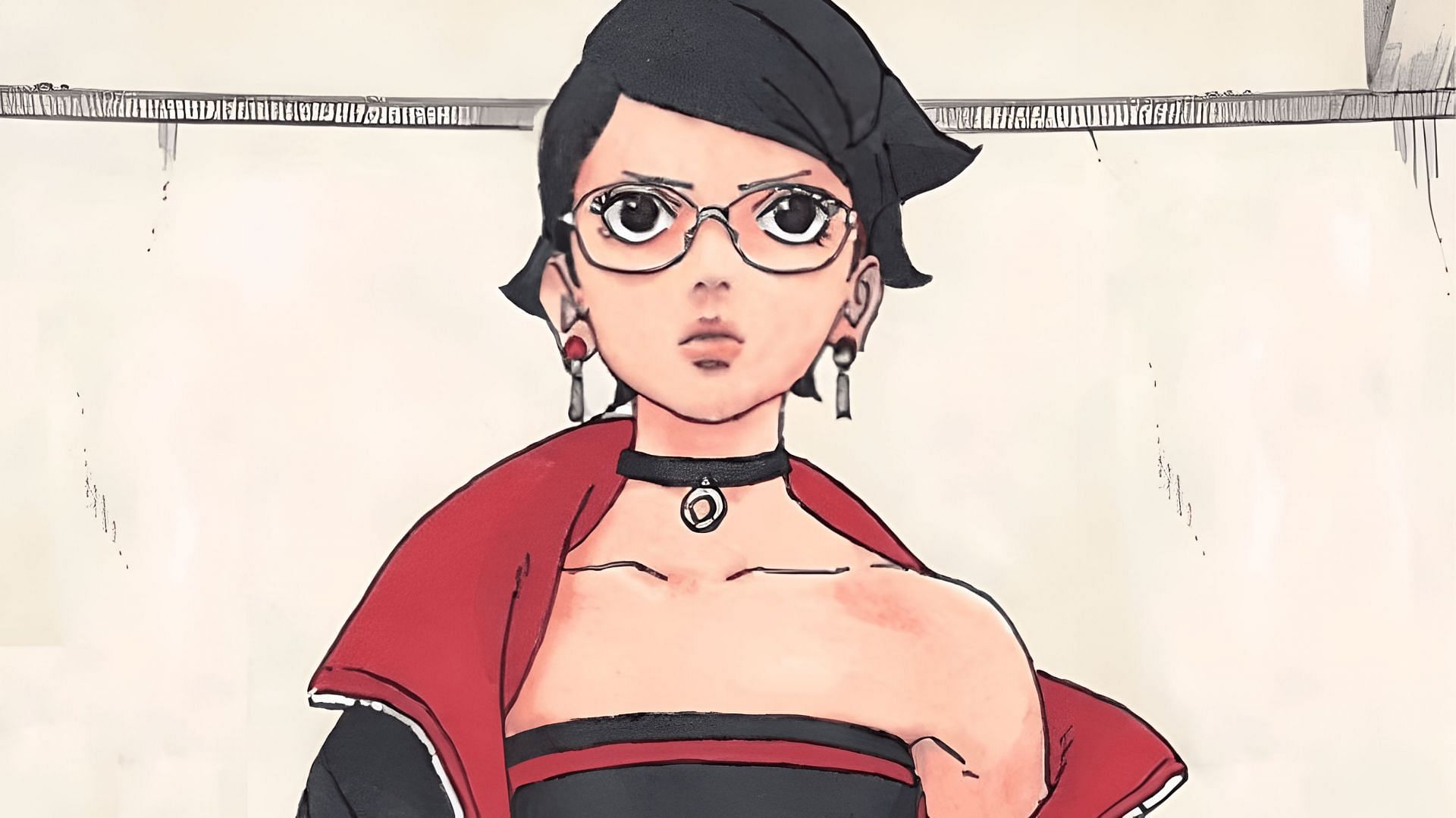 Sarada as seen in the manga (Image via Shueisha)