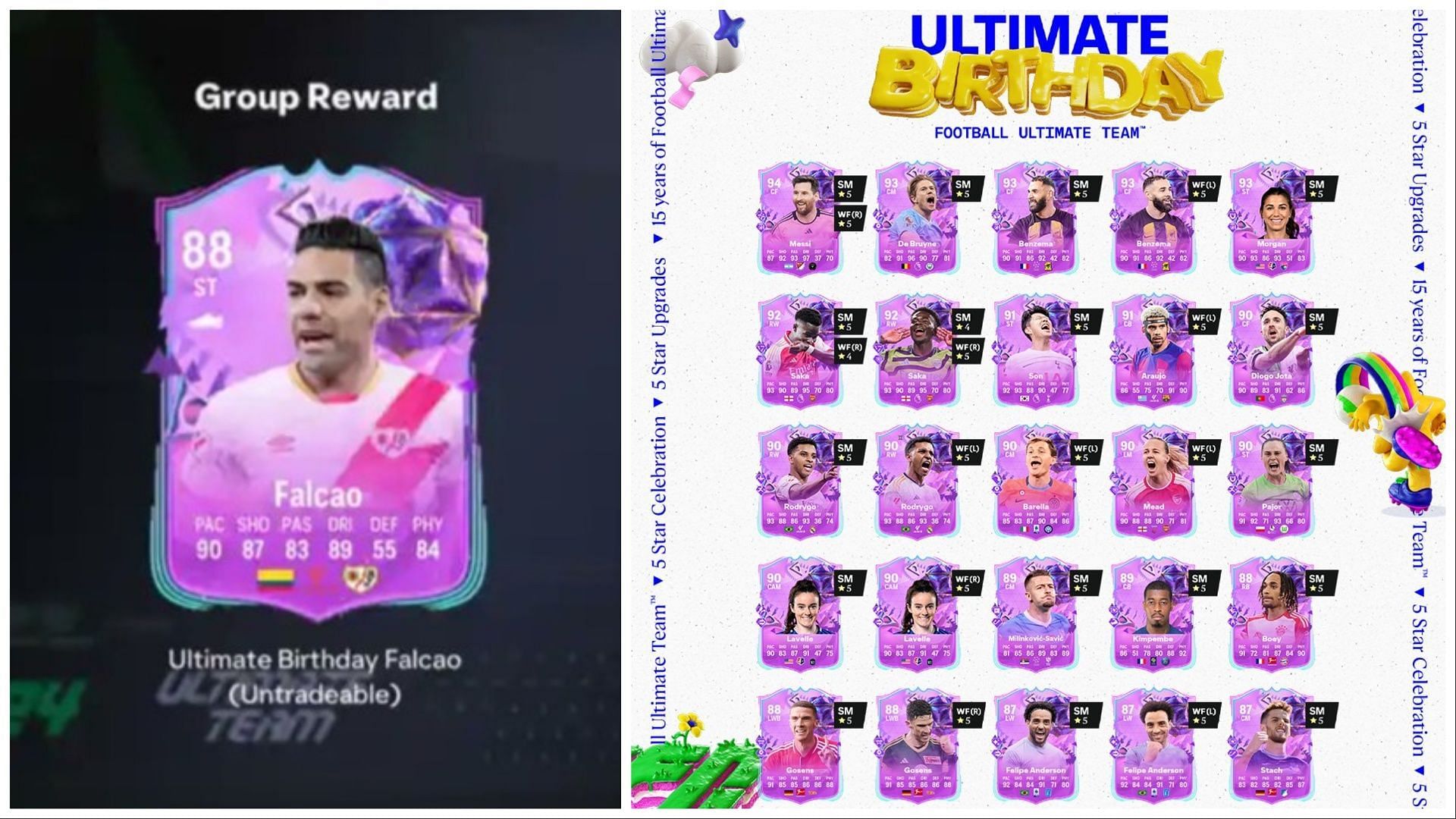 The EA FC 24 Radamel Falcao Ultimate Birthday objective is now live