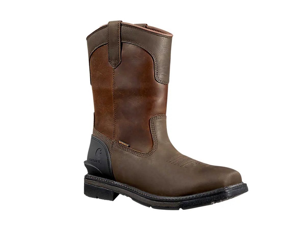 The Montana Waterproof 11&quot; Steel Square Toe Wellington (Image via Carhartt)