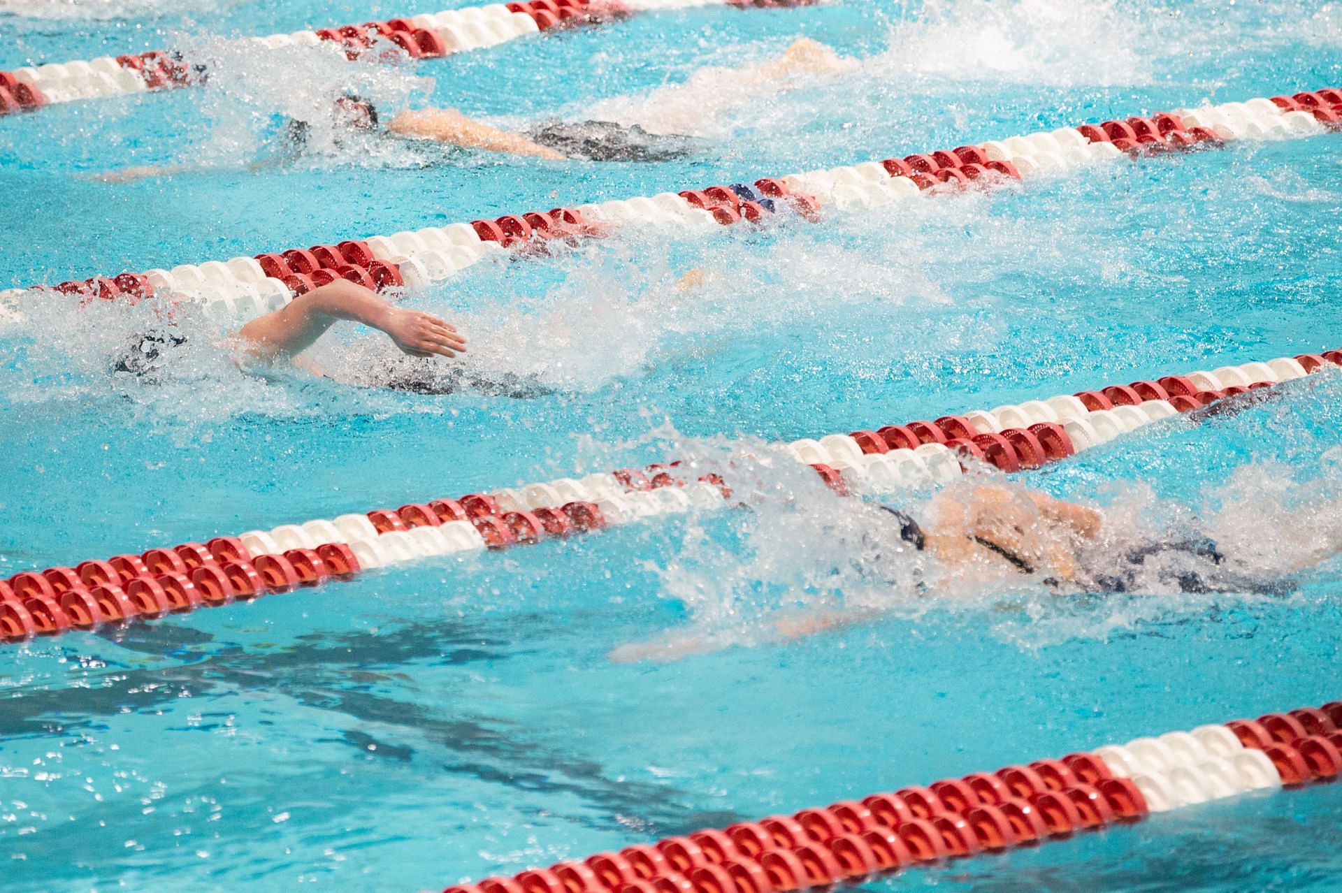 2022 Ivy League Womens Swimming and Diving Championships-Lia Thomas in action in 100m