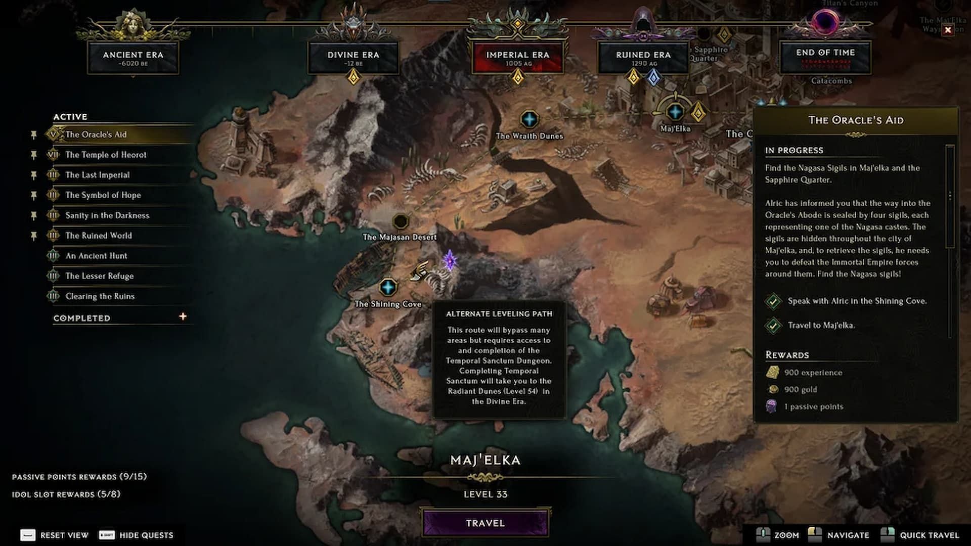 Alternate Leveling Paths in Last Epoch are dungeons that can bypass a part of the campaign. (Image via Eleventh Hour Games)